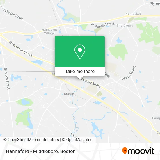 Hannaford - Middleboro map