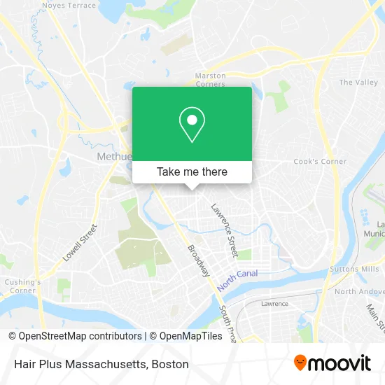 Hair Plus Massachusetts map