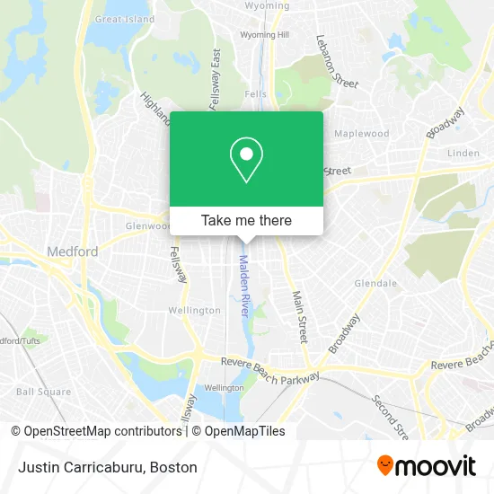 Justin Carricaburu map