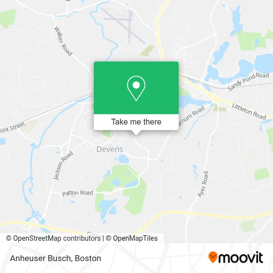 Anheuser Busch map