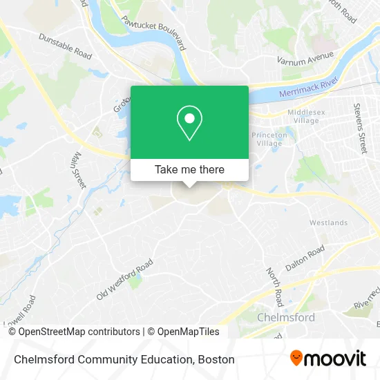 Chelmsford Community Education map