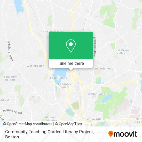 Community Teaching Garden Literacy Project map
