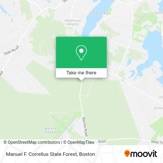Manuel F. Correllus State Forest map