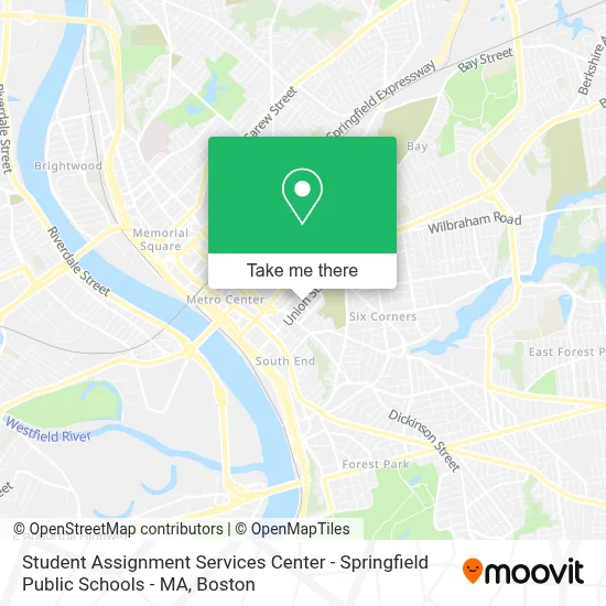 Student Assignment Services Center - Springfield Public Schools - MA map