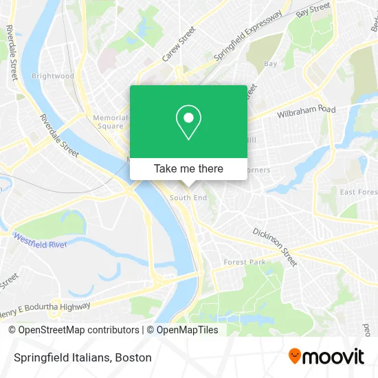 Springfield Italians map