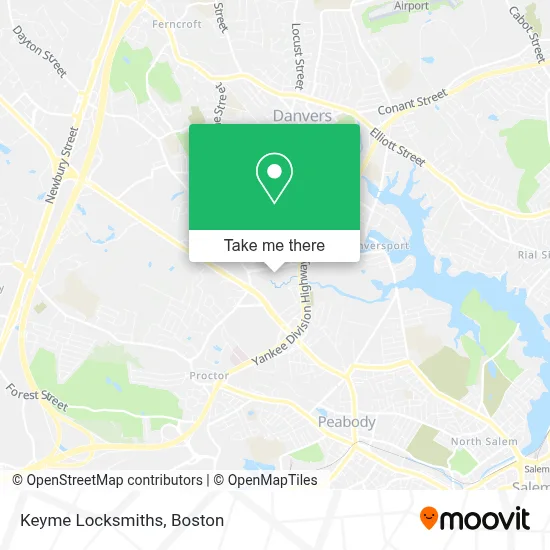Keyme Locksmiths map