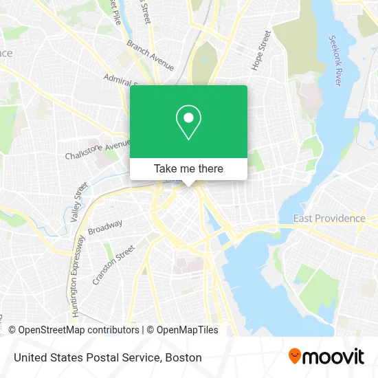 United States Postal Service map