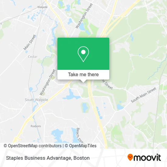 Staples Business Advantage map