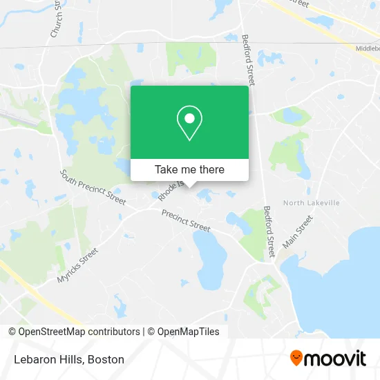 Lebaron Hills map