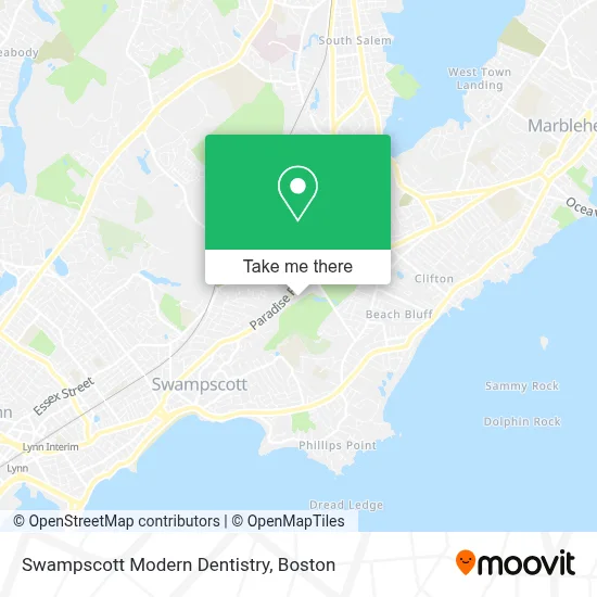Swampscott Modern Dentistry map