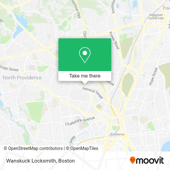 Wanskuck Locksmith map