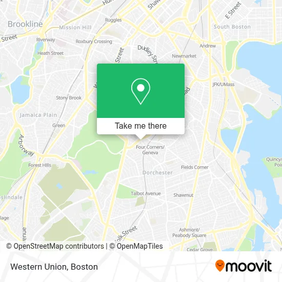 Western Union map
