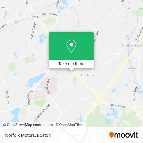 Norfolk Motors map