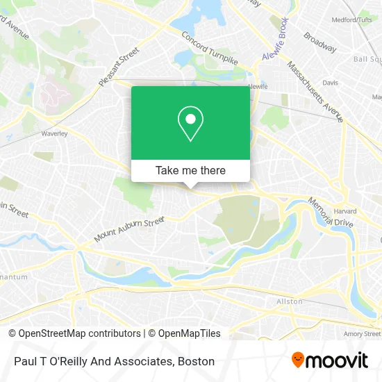 Paul T O'Reilly And Associates map