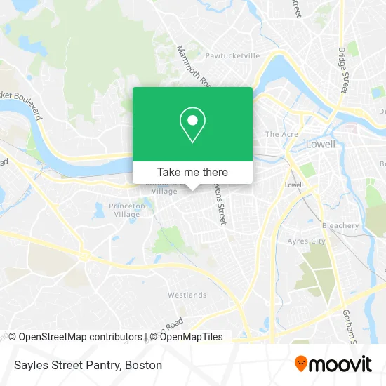 Sayles Street Pantry map