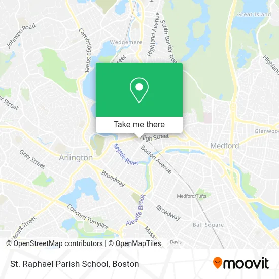 St. Raphael Parish School map