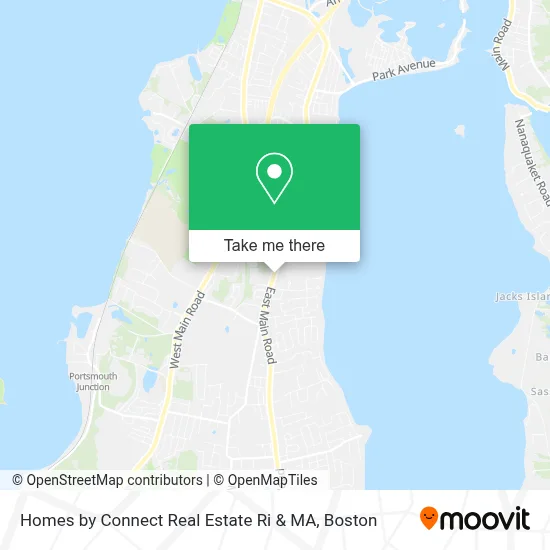 Homes by Connect Real Estate Ri & MA map