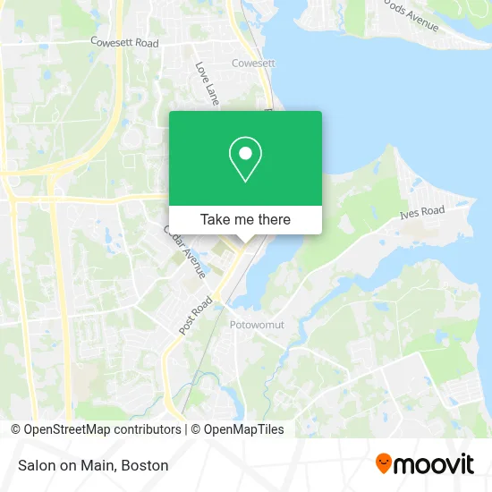 Salon on Main map