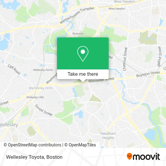 Wellesley Toyota map