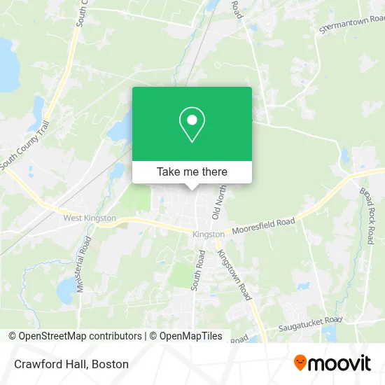 Crawford Hall map