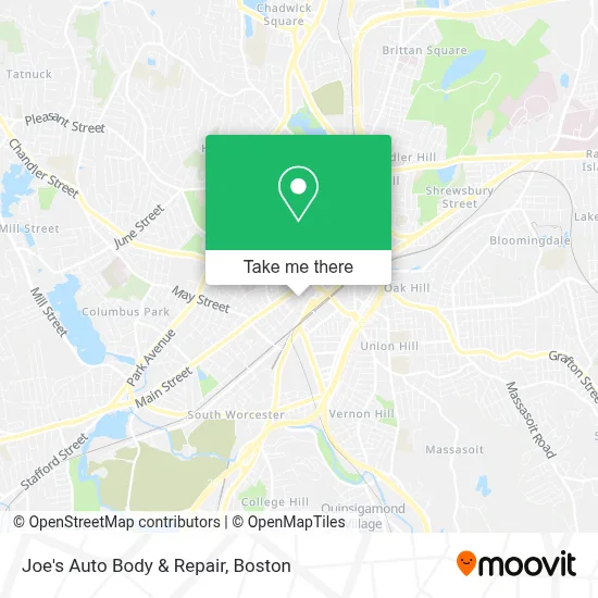Joe's Auto Body & Repair map