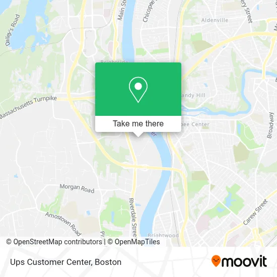 Ups Customer Center map