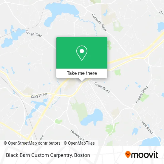 Black Barn Custom Carpentry map