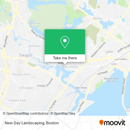 New Day Landscaping map