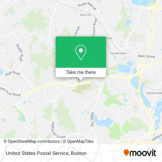 United States Postal Service map