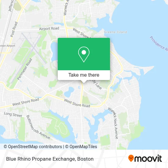 Blue Rhino Propane Exchange map