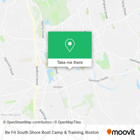 Be Fit South Shore Boot Camp & Training map