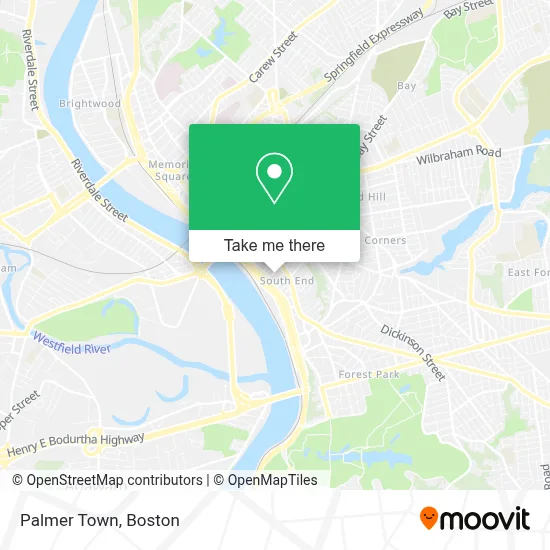 Palmer Town map
