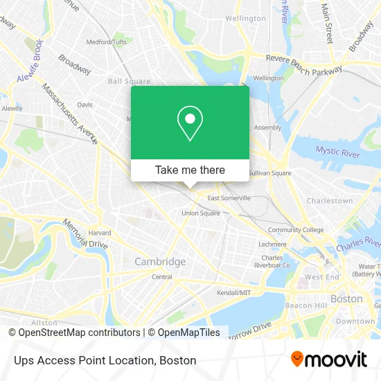 Ups Access Point Location map