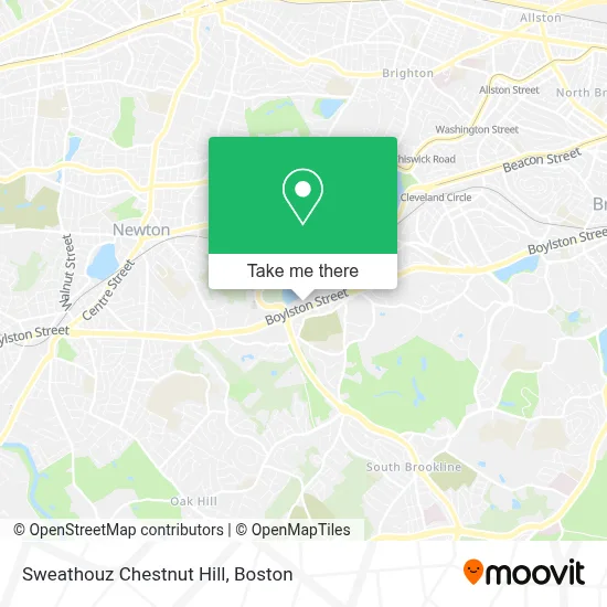 Sweathouz Chestnut Hill map