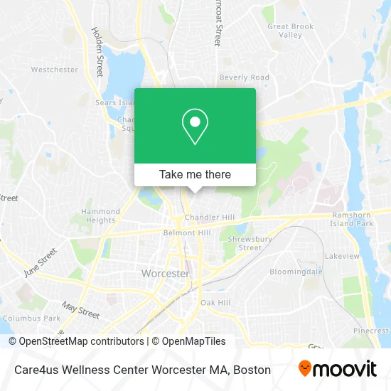 Care4us Wellness Center Worcester MA map