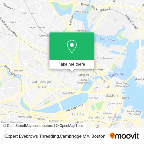 Expert Eyebrows Threading,Cambridge MA map