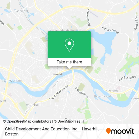 Child Development And Education, Inc. - Haverhill map