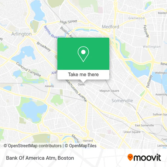Bank Of America Atm map