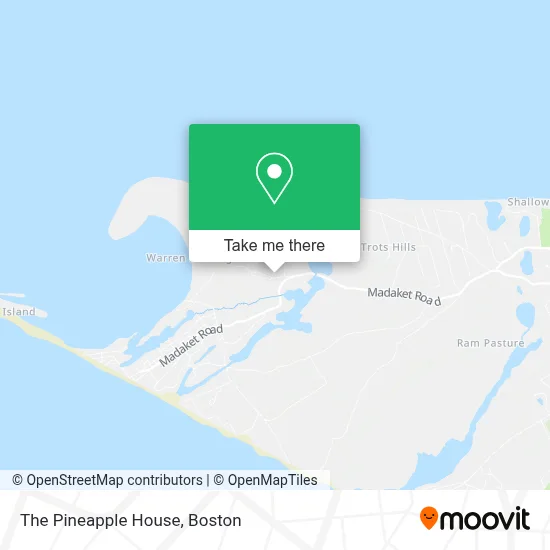 The Pineapple House map