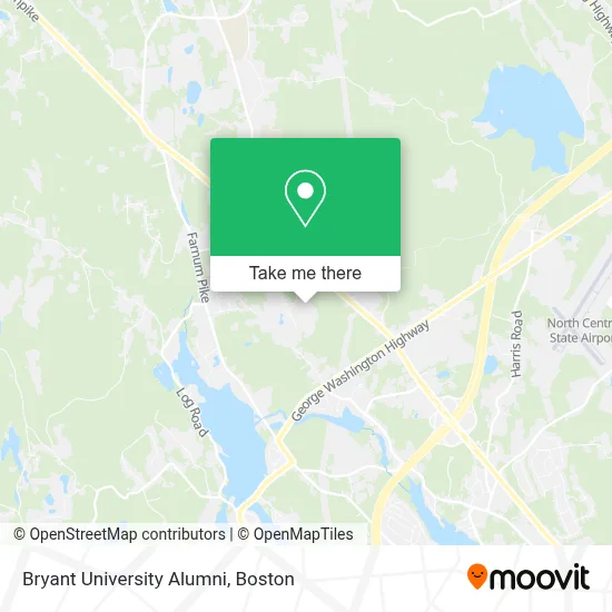 Bryant University Alumni map
