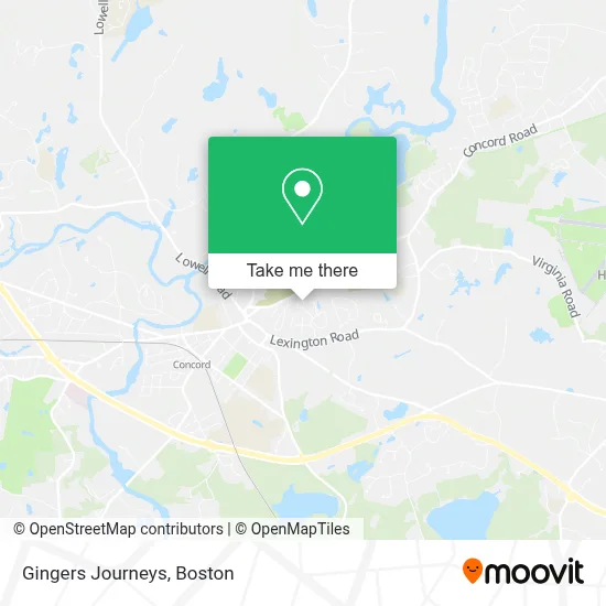 Gingers Journeys map