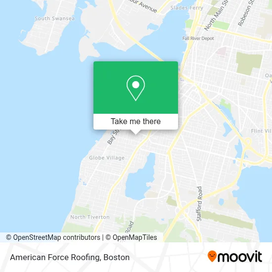 American Force Roofing map