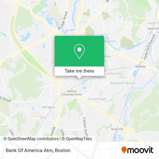 Bank Of America Atm map