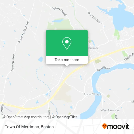 Town Of Merrimac map