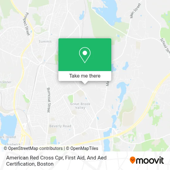 American Red Cross Cpr, First Aid, And Aed Certification map
