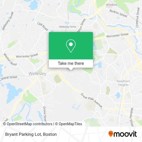 Bryant Parking Lot map