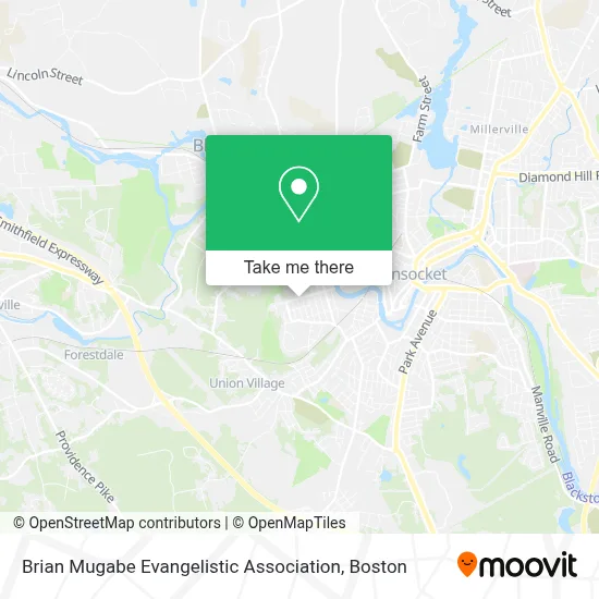 Brian Mugabe Evangelistic Association map