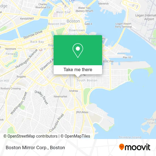 Boston Mirror Corp. map