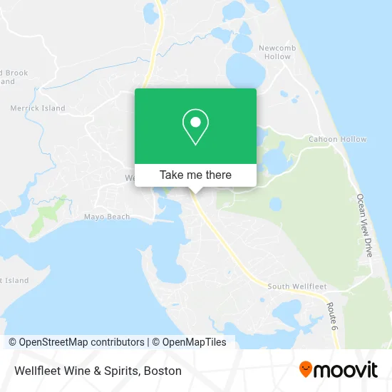Wellfleet Wine & Spirits map