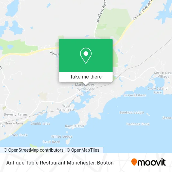Antique Table Restaurant Manchester map